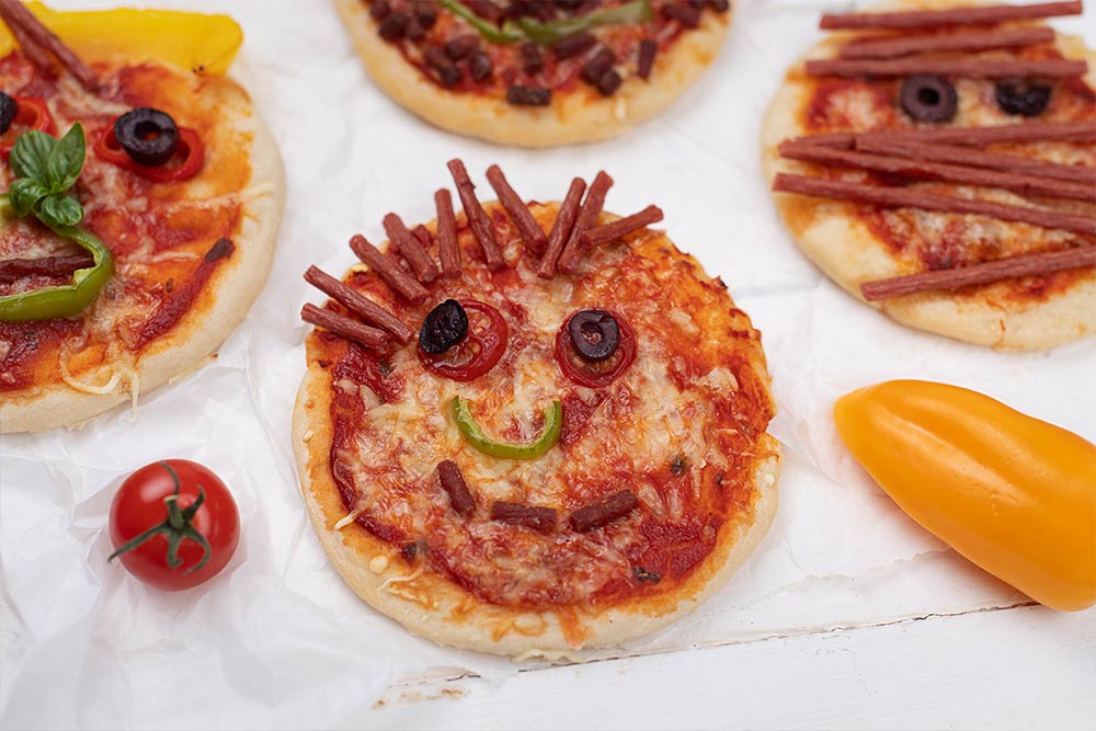 Pizza Gesichter - Rezepte Suchen