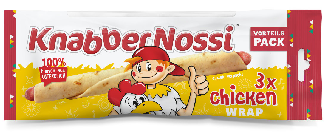 KnabberNossi Chicken Wrap Vorteilspack mit 3 Stück